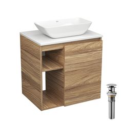 Тумба Bau Dream Blackwood 60 правая,раковина BAU Spectrum mini 47х24 выпуск клик клак Bauedge
