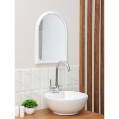 Зеркало в рамке, 49,5x39 см, цвет белый No Brand