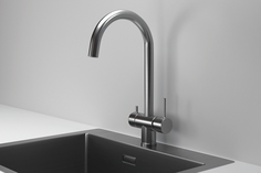 Смеситель для кухни Granula Kitchen Space KS-7104, сталь сатин