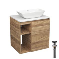 Тумба Bau Dream Blackwood 60 правая,раковина BAU Spectrum mini 47х24 выпуск клик клак Bauedge