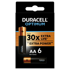 Батарейки Duracell Optimum LR6-6BL (5014065) АА/алкалиновые/1.5v/6шт./уп