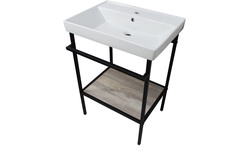 Тумба металлическая под раковину Leman Stilson 60 6.TN60.ST.4, Лофт