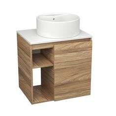 Тумба Bau Dream Blackwood 60 правая,раковина BAU Element D40,белая Bauedge