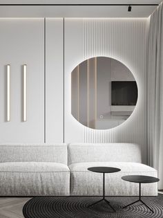 Зеркало для ванной Eclipse 100*90 круглое с левым срезом с нейтральной LED-подсветкой No Brand