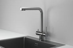 Смеситель для кухни Granula KS-7011, сталь сатин, KITCHEN SPACE