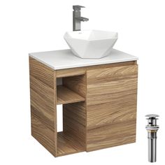 Тумба Bau Dream Blackwood 60,раковина BAU Crystal 40х40,смеситель Hotel Still,выпуск Bauedge