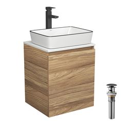 Тумба Bau Dream Blackwood 50,раковина BAU Hotel Black Rand,смеситель Hotel Black,выпуск Bauedge