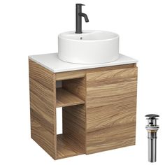 Тумба Bau Dream Blackwood 60,раковина BAU Element D40,смеситель Hotel Dream Black,выпуск Bauedge