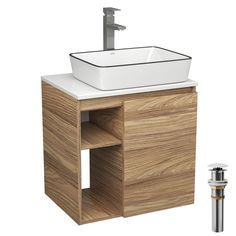 Тумба Bau Dream Blackwood 60,раковина BAU Hotel Black Rand,смеситель Hotel Still,выпуск Bauedge