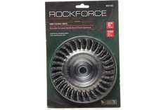 Кордщетка для УШМ дисковая 150мм витая сталь в блистере Rockforce
