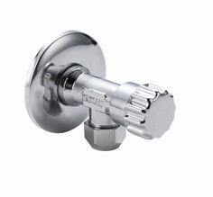 Кран угловой с цангой AOSKER 0111.1510 1/2"х10 мм НР для смесителей, хром