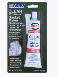 Герметик ABRO MASTERS силиконовый прозрачный 85 г