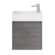 Тумба с раковиной BelBagno Kraft MINI 50 Cemento Grigio, петли справа