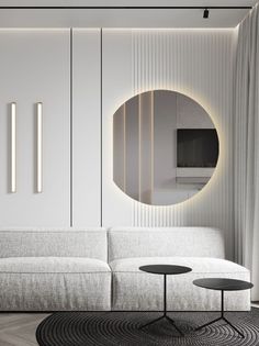 Зеркало для ванной Eclipse 90*80 круглое с левым срезом с тёплой LED-подсветкой No Brand