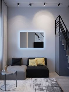 Зеркало для ванной Qwerty 70*90 горизонтальное с холодной LED-подсветкой No Brand