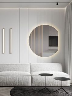 Зеркало для ванной Eclipse 90*80 круглое с правым срезом с тёплой LED-подсветкой No Brand