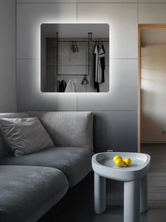 Зеркало для ванной Prisma 60*60 квадратное с нейтральной LED-подсветкой No Brand
