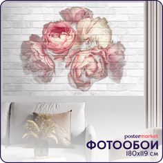 Фотообои Postermarket Нежные пионы WM-399 180х119 см