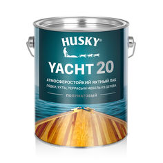 Яхтный лак HUSKY YACHT 20 Атмосферостойкий полуматовый 2,7 л