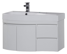 Тумба с раковиной Aquanet Сопрано 2-95 белая L