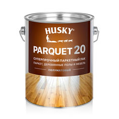 Паркетный лак HUSKY PARQUET 20 суперпрочный полуматовый 2,7л