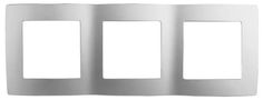 ЭРА 12 рамка трехместная алюминий Schneider Electric