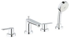 Смеситель для ванны GROHE BauEdge на 4 отверстия, на край ванны, хром (2512000A)