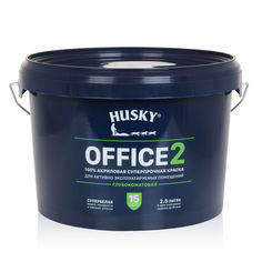 Краска интерьерная HUSKY OFFICE 2 акриловая Белый 2,5 л