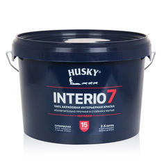 Краска интерьерная HUSKY INTERIO 7 матовая Белый 2,5 л