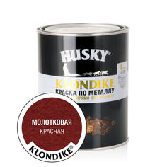 Краска по металлу HUSKY-KLONDIKE молотковая красный 0,9л