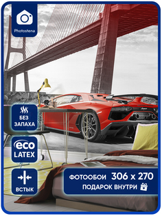 Фотообои Photostena Гоночные автомобили 3,06 x 2,7 м