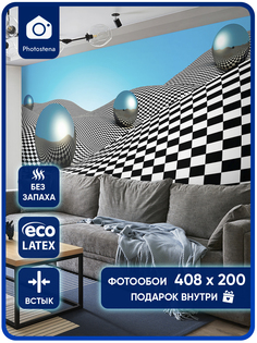 Фотообои Photostena 3D зеркальные шары 4,08 x 2 м