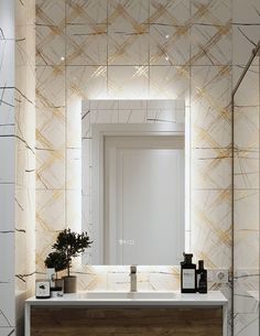 Зеркало Slavio Maluchini 80x80 c нейтральной LED-подсветкой и часами