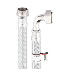 Подводка для насоса, сталь, 1", г-ш, угловая, ProFactor, 0.5 м, PF WFH 529.50A