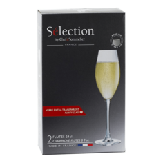 Бокалы Chef&Sommelier Selection для шампанского стекло 240 мл 2 шт
