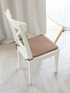 Подушка на стул на сидушку DeNASTIA 8263 38х40 см, бежевый 1 шт