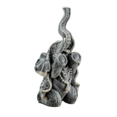 Сувенир "Слон с четками на коленях" 14,5см Сувениры из мраморной крошки