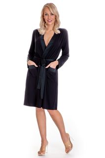 Халат женский La Shelly Bizu szlafrok черный L/XL