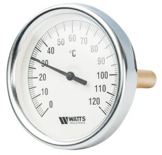 Термометр биметаллический с погружной гильзой Watts F+R801 T 100/100