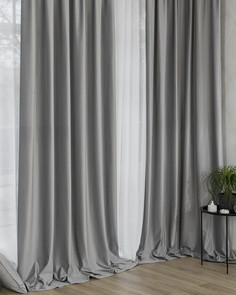 Штора на люверсах бархат 130х270 Беллиссимо Хрустальный Evrika Home