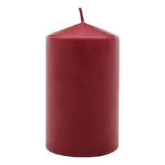 Свеча декоративная бочонок Антей-Кэндл Классик 10x5 см бордовая