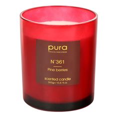 Свеча ароматическая в стакане Mercury Deco Wonder In Red 11,6 см в ассортименте