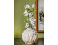 Декоративная фарфоровая ваза МОЛОЧНЫЙ ШОКОЛАД: МИРАБЕЛЬ, 9 см, Boltze