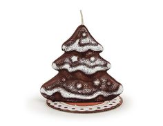 Ароматическая новогодняя свеча ЁЛОЧКА, коллекция Шоколадные пряники, 11 см Омский Свечной