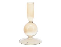 Подсвечник ФАСИЛЬ, стекло, бежевый, 14х8 см, Koopman International