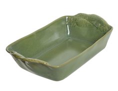 Керамическая форма для запекания ВКУС КАНТРИ, зеленая, 40х27 см, Kaemingk