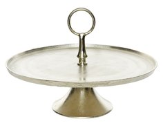 Подставка для фруктов и пирожных ЭСТЕТИКО, металл, серебряная, 43 см, Kaemingk