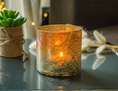Подсвечник, стекло, 8 см, Kaemingk