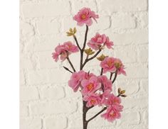 Декоративная ветка РОЗОВАЯ ВЕСНА, ярко-розовая, 45 см, Boltze