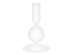 Подсвечник ФАСИЛЬ МАТТ, стекло, белый, 14х8 см, Koopman International